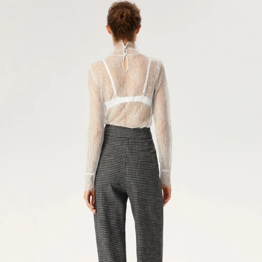 Lace Turtleneck Blouse - Picture 3 of 3